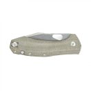 GIANTMOUSE ACE Grand Green Canvas Micarta zsebkés - GMS040