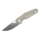 GIANTMOUSE ACE Nimbus V2 Green Canvas Micarta zsebkés - GMS045