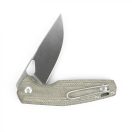 GIANTMOUSE ACE Nimbus V2 Green Canvas Micarta zsebkés - GMS045