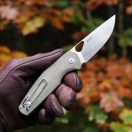 GIANTMOUSE ACE Nimbus V2 Green Canvas Micarta zsebkés - GMS045