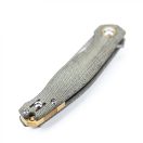 GIANTMOUSE ACE Sonoma Green Canvas Micarta zsebkés - GMS067