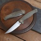 GIANTMOUSE ACE Sonoma Green Canvas Micarta zsebkés - GMS067