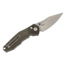 GIANTMOUSE ACE Nazca Green Canvas Micarta zsebkés - GMS079