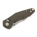 GIANTMOUSE ACE Nazca Green Canvas Micarta zsebkés - GMS079