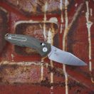 GIANTMOUSE ACE Nazca Green Canvas Micarta zsebkés - GMS079