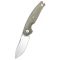 GIANTMOUSE ACE Jagt Green Canvas Micarta zsebkés - GMS112