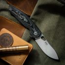 GIANTMOUSE ACE Jagt Black Canvas Micarta zsebkés - GMS113