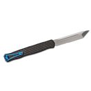 HERETIC KNIVES Cleric II Tanto Carbon Fiber OTF rugós bicska - H019-2B-CF-BLU