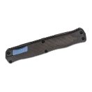HERETIC KNIVES Cleric II Tanto Carbon Fiber OTF rugós bicska - H019-2B-CF-BLU