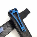 HERETIC KNIVES Cleric II Tanto Carbon Fiber OTF rugós bicska - H019-2B-CF-BLU