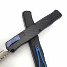 HERETIC KNIVES Cleric II Tanto Carbon Fiber OTF rugós bicska - H019-2B-CF-BLU