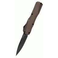 KERSHAW Livewire Blackwash Spearpoint Brown OTF rugós bicska - K-9000FDEBW