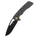 KANSEPT KNIVES Kryo Black Rose Titanium Black Blade zsebkés - K1001M1