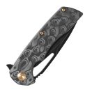 KANSEPT KNIVES Kryo Black Rose Titanium Black Blade zsebkés - K1001M1