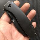 KANSEPT KNIVES Convict Black Framelock zsebkés