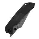 KANSEPT KNIVES Fenrir Damascus Titanium and Twill Carbon zsebkés - K1034D1