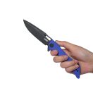 KUBEY Raven Blue G-10 Black Blade zsebkés - KB245H