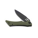 KUBEY Raven OD Green G-10 Black Blade zsebkés