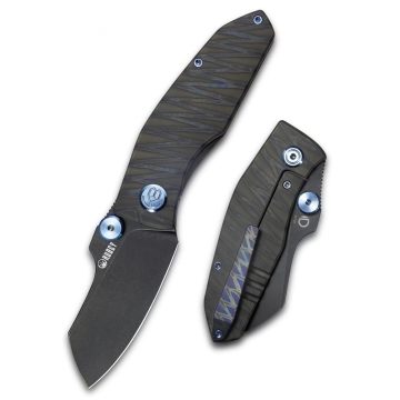 KUBEY Monsterdog Titanium Black Blade zsebkés - KB285E
