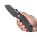KUBEY Monsterdog Titanium Black Blade zsebkés - KB285E