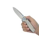 KUBEY Bluff Sandblasted Gray Titanium zsebkés