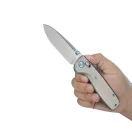 KUBEY Bluff Sandblasted Gray Titanium zsebkés - KB383C