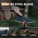 KIZER Harpoon Mini Pei Black Blade fixpengés - KI1040S5