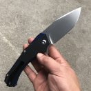 KANSEPT KNIVES Hellx black blue zsebkés - KT1008A1