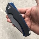 KANSEPT KNIVES Hellx black blue zsebkés - KT1008A1