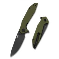 KUBEY Nova Green G-10 Black Blade zsebkés - KU117E