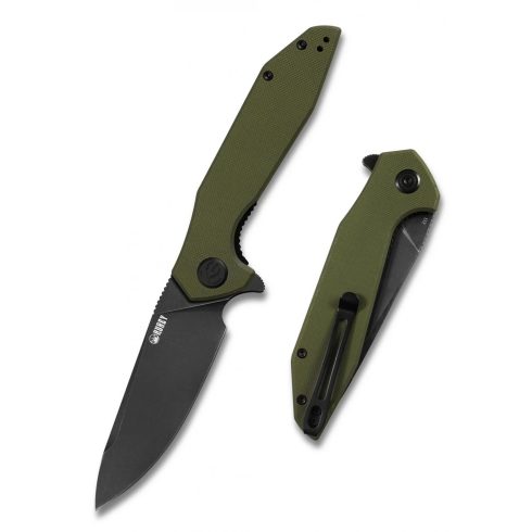 KUBEY Nova Green G-10 Black Blade zsebkés