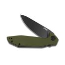 KUBEY Nova Green G-10 Black Blade zsebkés