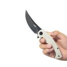 KUBEY Scimitar Liner Lock Blackwash zsebkés