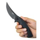 KUBEY Scimitar Blackwash Black G-10 zsebkés