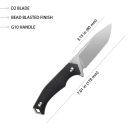 KUBEY Swordfish Black G-10 fixpengés - KU184D