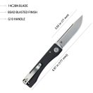 KUBEY Akino Black G-10 zsebkés - KU2102A