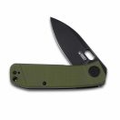 KUBEY Hyde Green G-10 Black Blade zsebkés