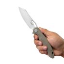 KUBEY Drake Liner Lock Tan G-10 zsebkés