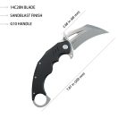 KUBEY Wrath Black G-10 karambit