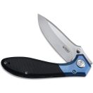 KUBEY Ruckus Blue Titanium Head and Black G-10 zsebkés - KU314A