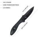 KUBEY Ruckus AllBlack zsebkés - KU314O