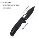 KUBEY RDF Allblack zsebkés