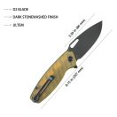 KUBEY Tityus Blackwash Ultem zsebkés - KU322M