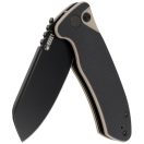 KUBEY Creon Black Tan G-10 Black Blade zsebkés - KU336F