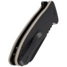 KUBEY Creon Black Tan G-10 Black Blade zsebkés - KU336F