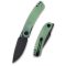 KUBEY Momentum Manganas Design Jade G-10 Black Blade zsebkés