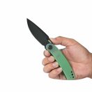 KUBEY Momentum Manganas Design Jade G-10 Black Blade zsebkés
