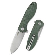 KUBEY Master Chief Green Micarta zsebkés - KU358I