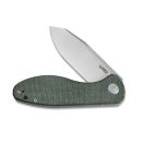 KUBEY Master Chief Green Micarta zsebkés - KU358I