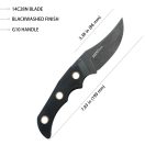 KUBEY Blade Hunter Clip Point Black G-10 Blackwash vadászkés